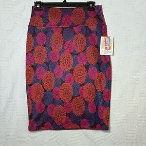 Lularoe Womens Elastic‎ Pencil Skirt Sm (6-8) Floral Work Church Cassie NEW